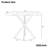 Modern Square Dining Table In White, 38.6" With Iron Legs, Easy To Clean And Install Iron, & Assemble, Space Saving-1884372213