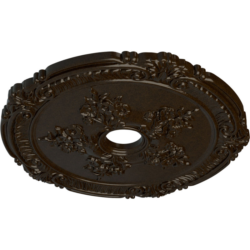 Médaillon Endurathane Attica avec plafond rose, DO 26 po x P 3 3/4 po x P 1 1/2 po, Bronze
