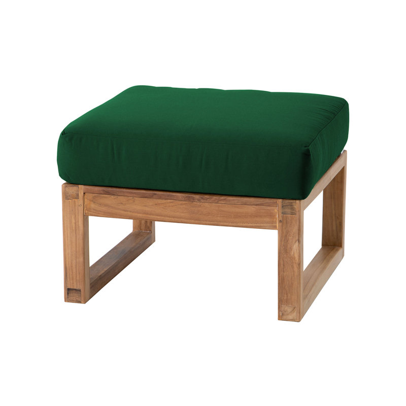 Repose-pieds avec coussin Sunbrella, Vert forêt