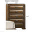 Commode de style transitionnel 1Pc avec finition à queue d'aronde anglaise et française