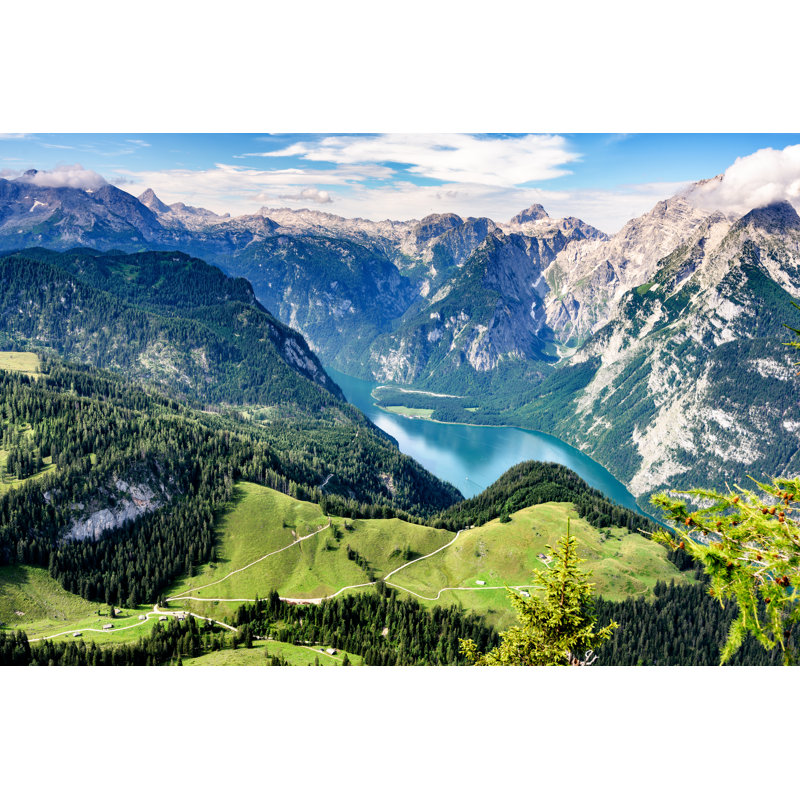 Vue bavaroise par Gehringj, H 8 po x l 12 po