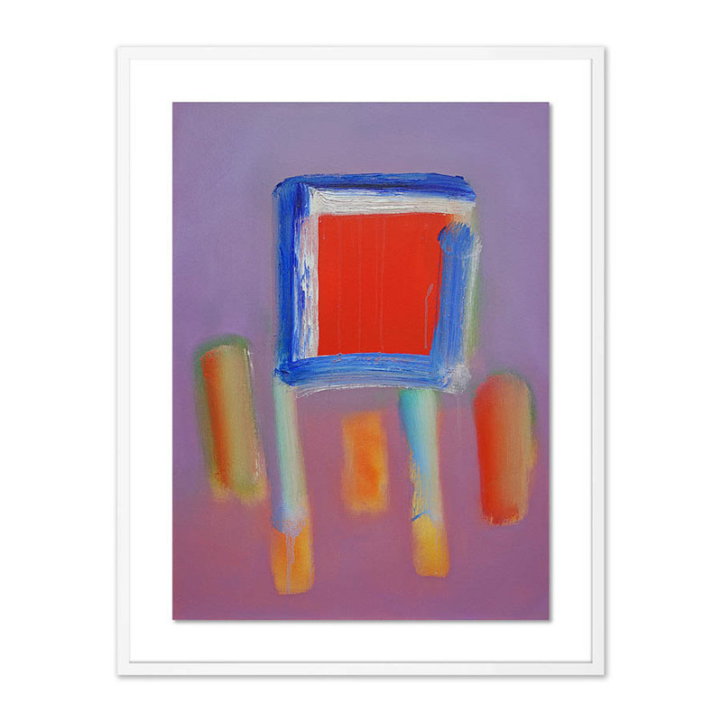 Red Carpet II Print by Charles Stuart, White, 40" H x 31" W x 2.5" D