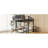 Loft Bed With Ladder, Metal Loft Bed With Storage Shelves, High Loft Bed