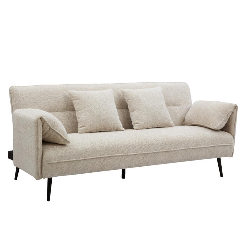 Frederick 3 Seater Sofa Bed, Beige