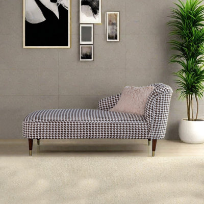 Fauteuil inclinable en bois massif et en coton