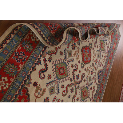 Geometric Kazak Oriental Area Rug 9x12