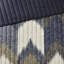 Courtepointe très grand / très grand - coton bleu marine, imprimé cassé, dos uni, taies décoratives assorties en coton, imprimé, 2 taies décoratives, revers-128745256