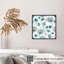 «Botanical Turquoise Teal Dandelions IV», reproduction d'art moderne sans cadre-345301302