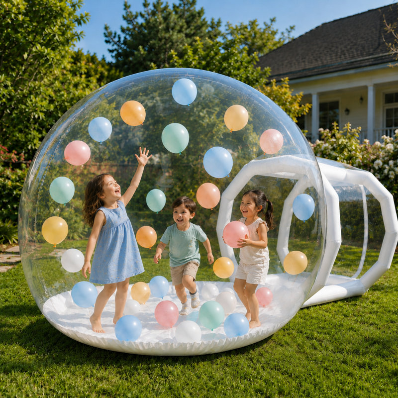 Tente à bulles 10 pi en PVC pour les enfants