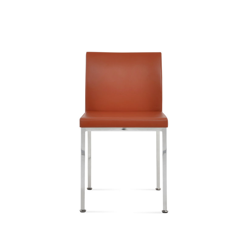 Aria Metal Adjuster Side Chair, Chrome, PPM Brick 