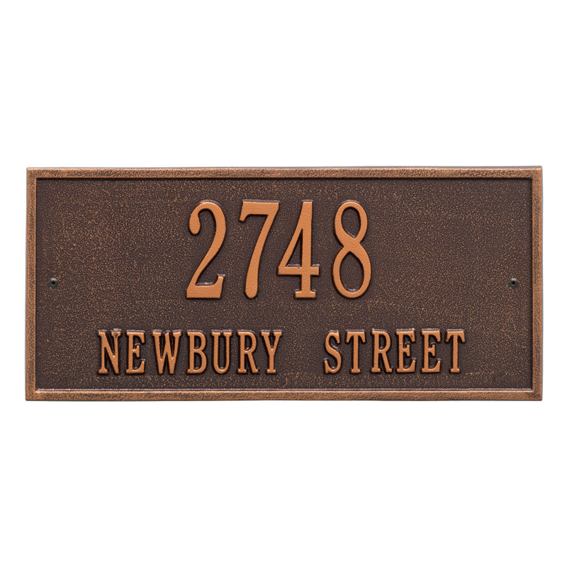 Rectangle Wall Plaque, Yes, Antique Copper