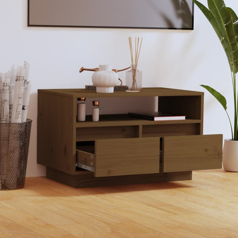 Giolanda Unfinished TV Stand, Honey Brown