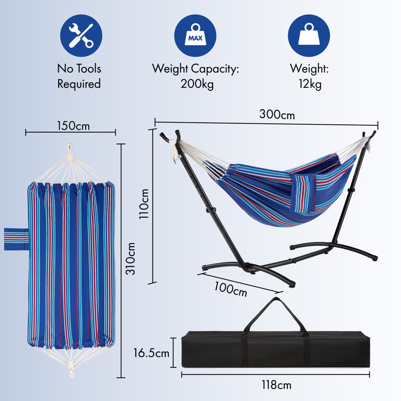 Double Hammock with Stand
