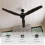 Ventilateur de plafond 59,8 po Mucip
