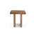 MacLure Solid Wood Lamp Table with Rustic Finish