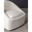 Fauteuil demi-tonneau pivotant en velours Arrun-947321871-980437800