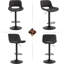 Raekwon Swivel Upholstered Adjustable Height Counter Stool with Metal Frame-1414155490