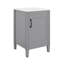 Meuble-lavabo de 20 po avec lavabo en céramique, tablette ajustable en U, support de porte, meuble-lavabo étroit-544438982