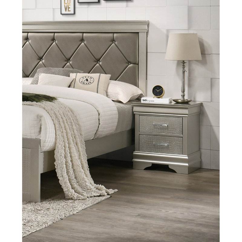 Table de bout Table de chevet moderne Table de chevet Table de chevet en bois massif, Beige