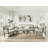 Tania Loveseat with 2 Pillows in Cream and Grey