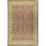 Hand-Knotted High-Quality Brown and Beige Area Rug