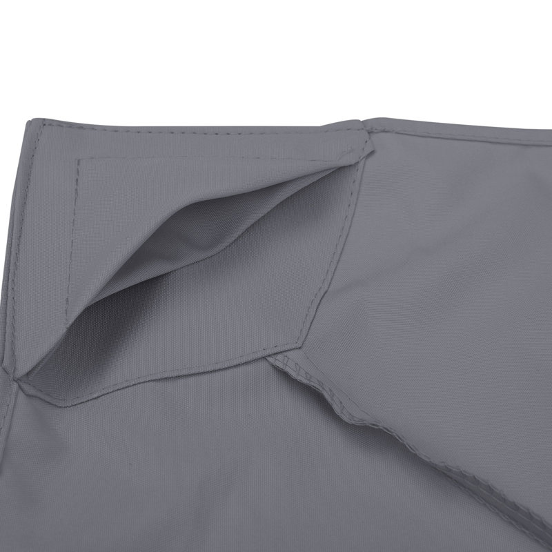 Housse de remplacement d'extérieur pour abri de jardin 9,8 pi X, 2, gris foncé, auvent 9,84 pi, utilisation