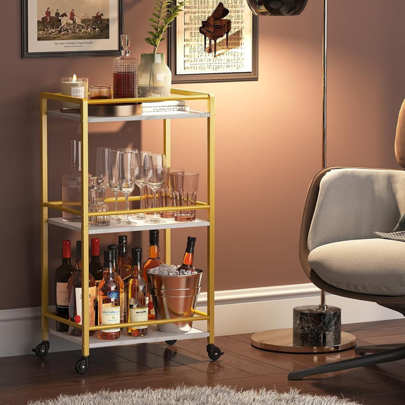 Metal Bar Cart