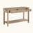 Classic 1pc Sofa Table with Two Drawer and Open Shelf