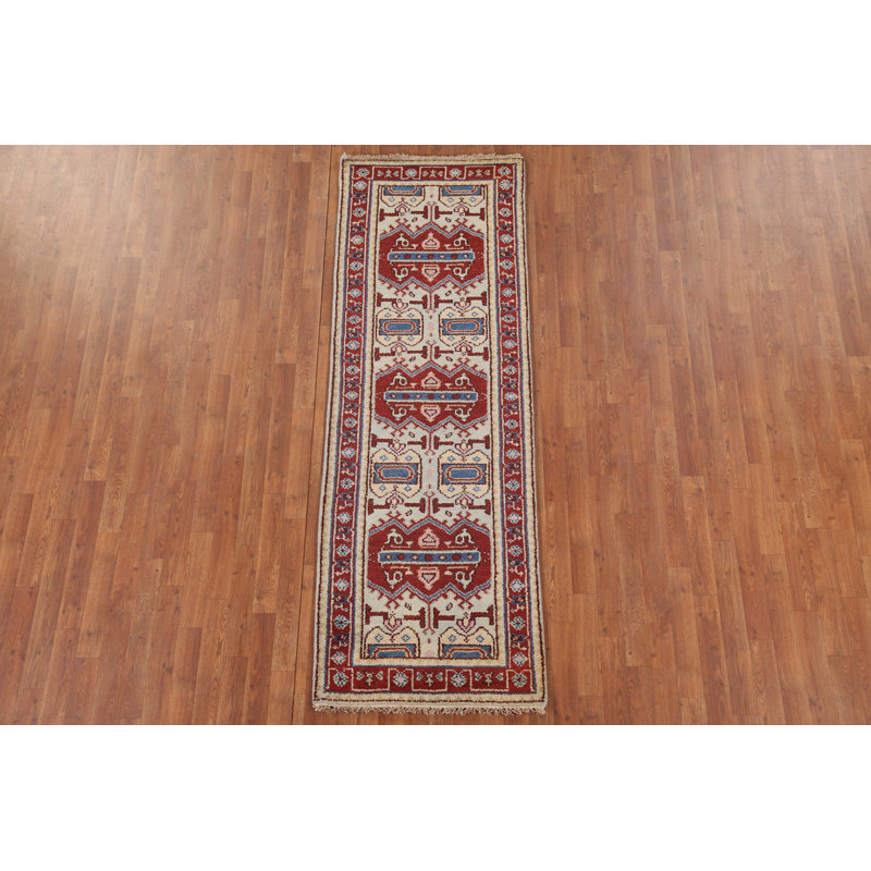 Tapis de couloir oriental en laine 3x8