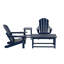Chaise Adirondack pliante en plastique avec table Laguna-2050314211