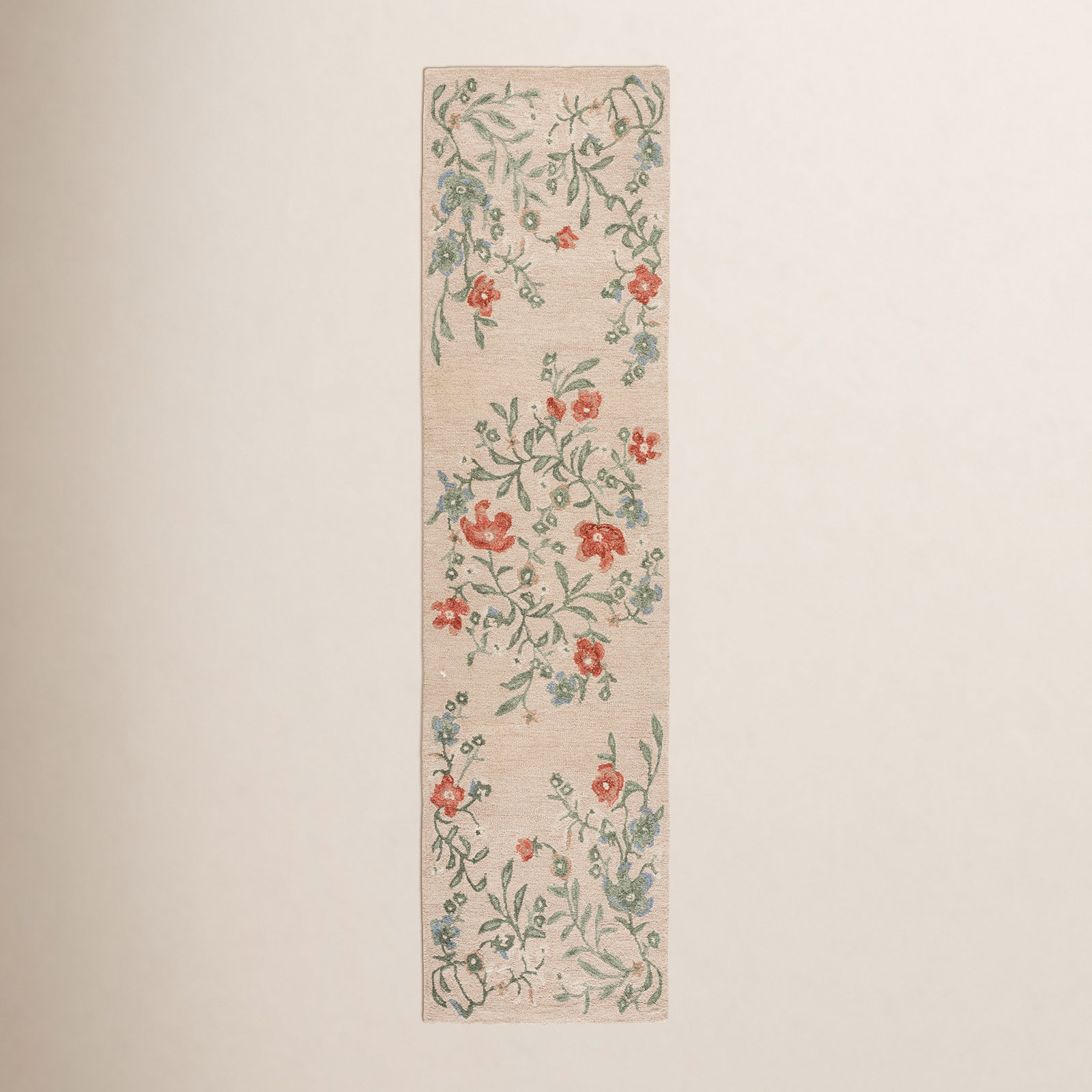 Martha Stewart Hand-Tufted Floral Wool Rug, Runner 2'3" x 9'