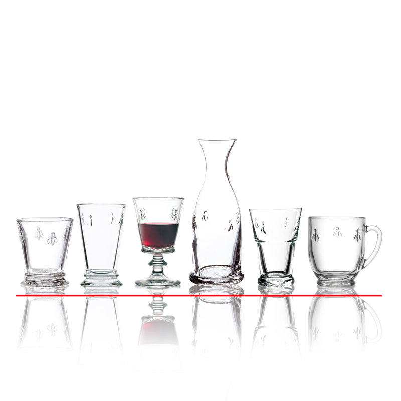 Napoleon Bee 12 oz. Crystal Goblet, 12 oz, Clear