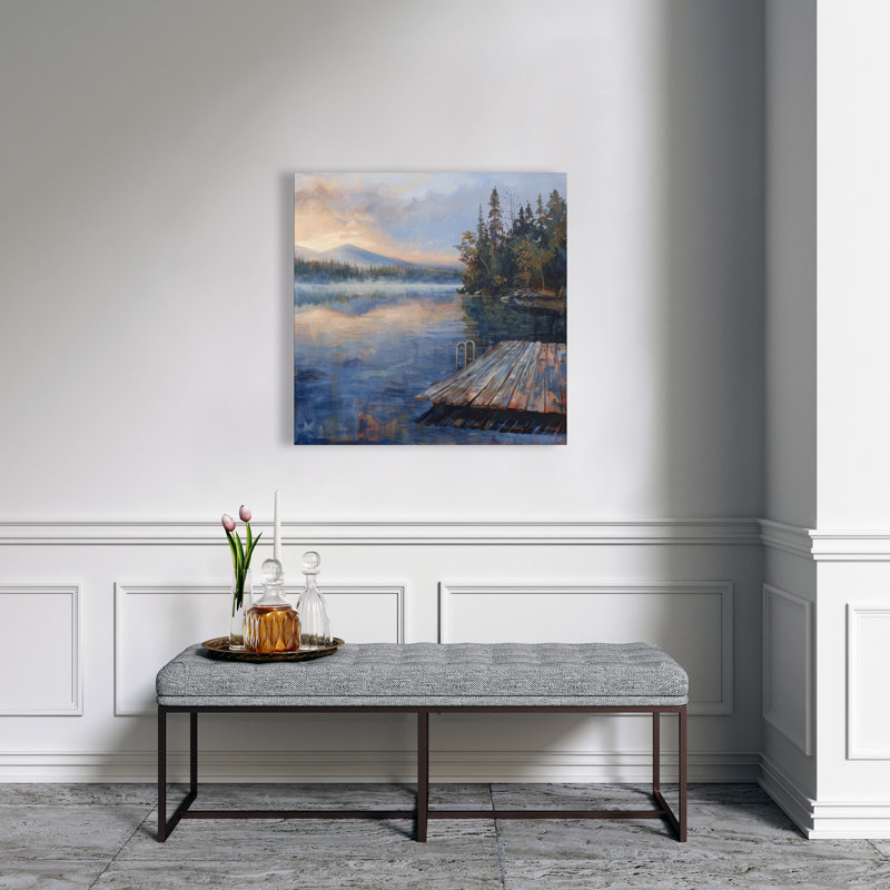 Toile de quai grise pour la décoration intérieure | Art mural élégant