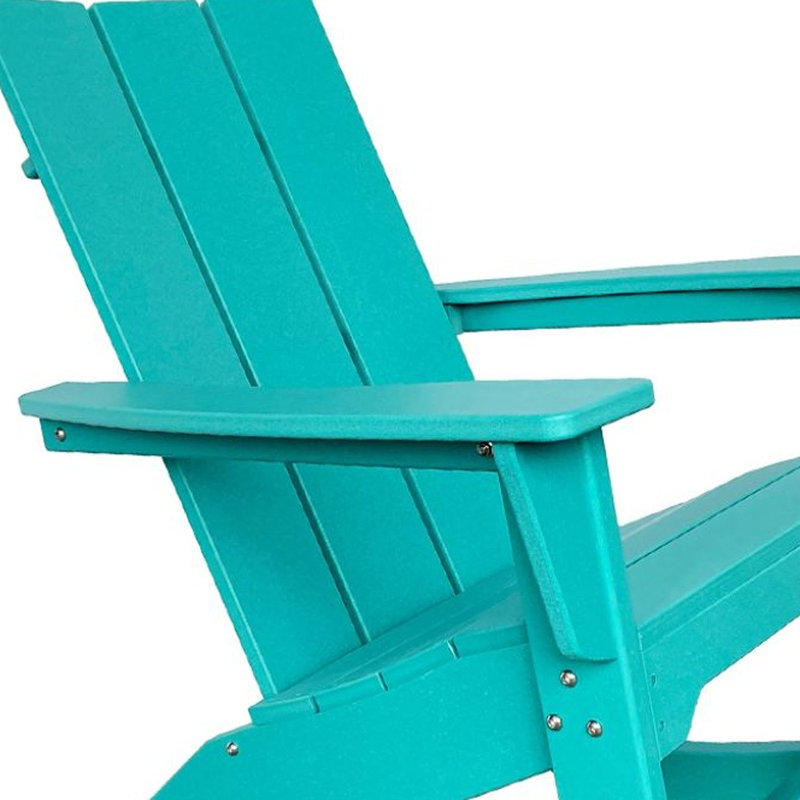 Chaise berçante 38 po en plastique robuste, Bleu