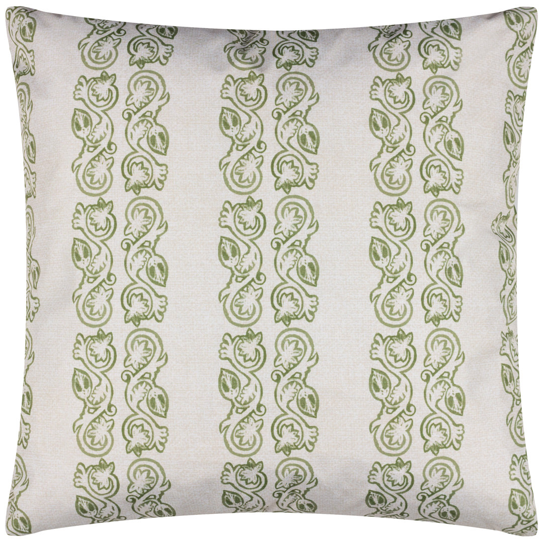 Kalindi Stripe Indoor / Outdoor Striped Square Scatter Cushion with Filling