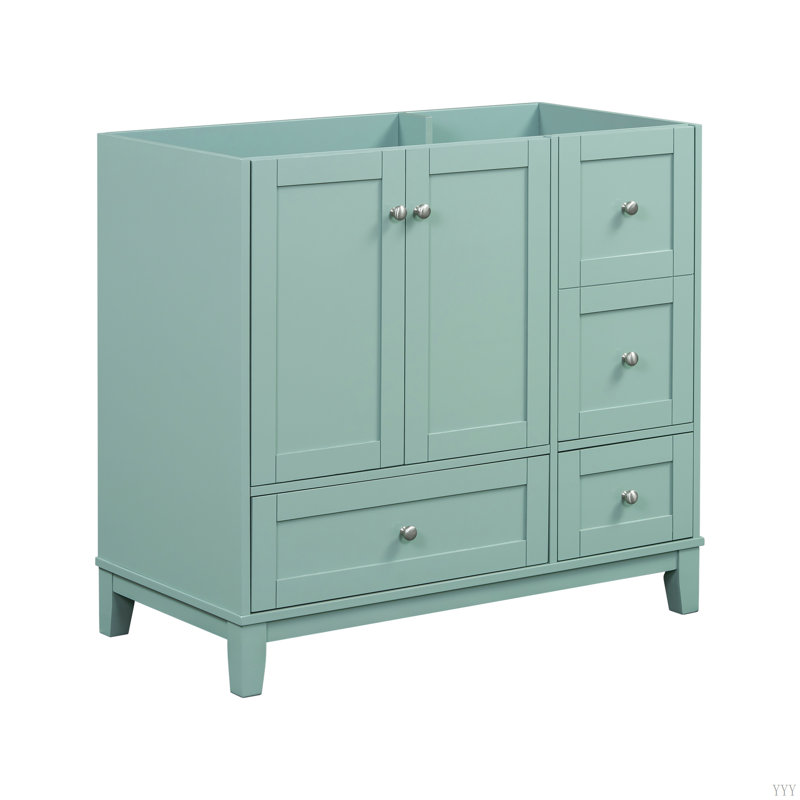 Meuble-lavabo 36 po (lavabo non inclus), Vert