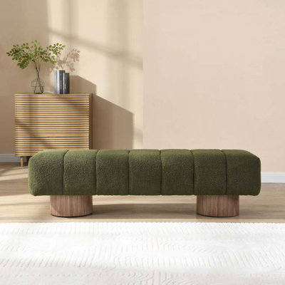 Banc de salle à manger rembourré pour la salle à manger, repose-pieds de banc d'entrée sans assemblage