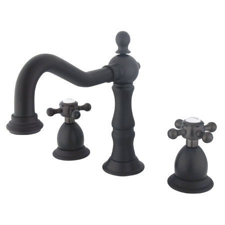 Widespread Bathroom Faucet with Drain Assembly, Oil Rubbed Bronze