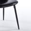 Chaise de salle à manger en PVC 4 pièces, noir-1224126666