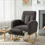 Chaise berçante moderne avec repose-pieds réglable