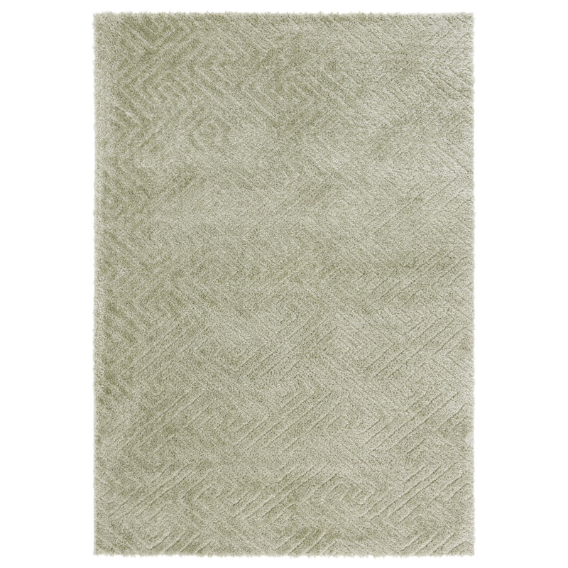 Ninette Shag Performance Geometric Rug, Rectangle 3' x 5'