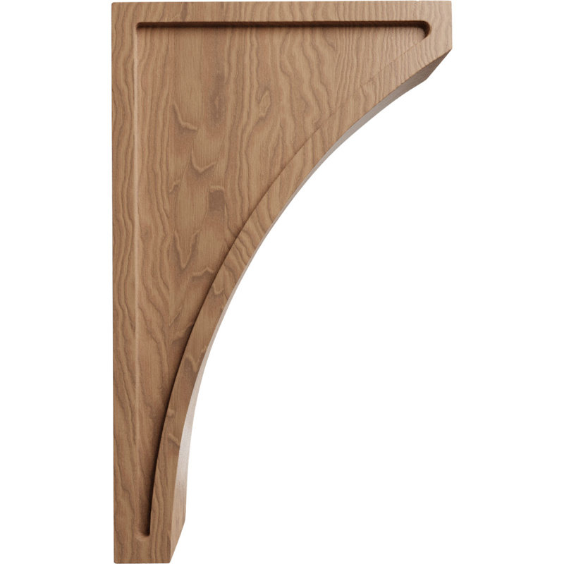 Lawson Corbel, Dark Brown, 14" H x 3" W x 8.5" D
