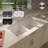 33" L x 19" W Undermount Quartz Double Bowl 50/50 Kitchen Sink Double Bowl Granite Composite Sink-100591513