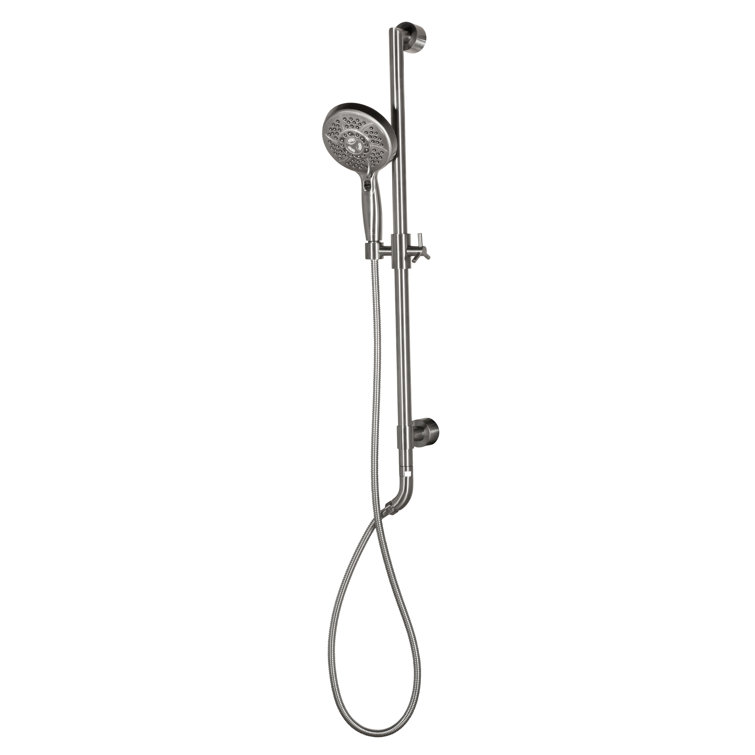 AquaBar 5.5-in Shower System with Integrated Slide Bar and Multi-function Handshower 