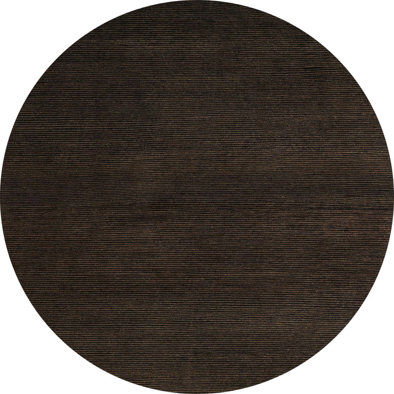 Wool Abstract Indoor Rug, Round 7'