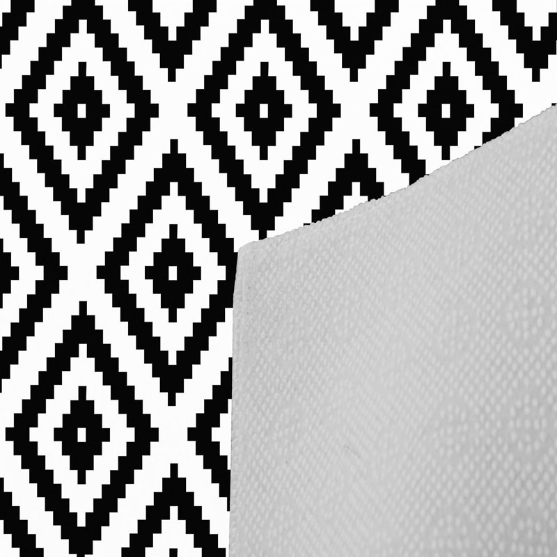 Stylish Woven Carpet, 5.2 x 7.5 Feet | 100% Polyester, 0.3 in Pile Height, Antibacterial, Non-Slip PVC Dot Underside | Machine Washable, 3D Digital Print | Perfect for Living Room, Bedroom & Home Décor