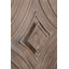 Buffet Mid-Century Buffet avec pieds en bois massif 60 po Armoire de rangement crédence avec 4 portes en losange à motif convexe et 2 tablettes console pour salon, etc.-422414454