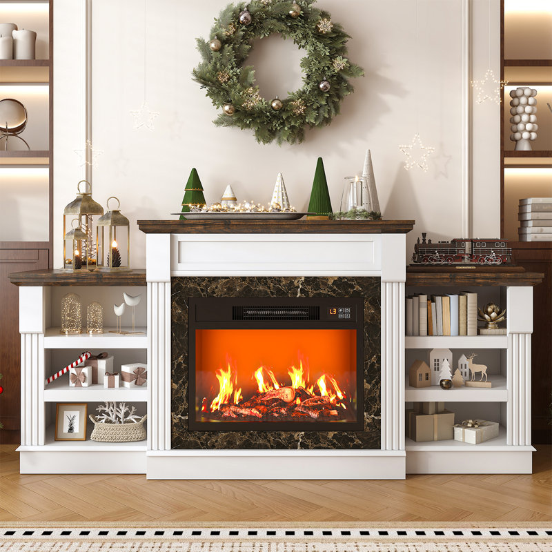 Meuble télé 72 po Farmhouse Fireplace