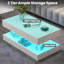 Pedestal Coffee Table with Storage