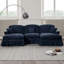 Canapé modulaire en U avec 2 repose-pieds CloudHaven Classic - Cloud Cloud Chenille-118804